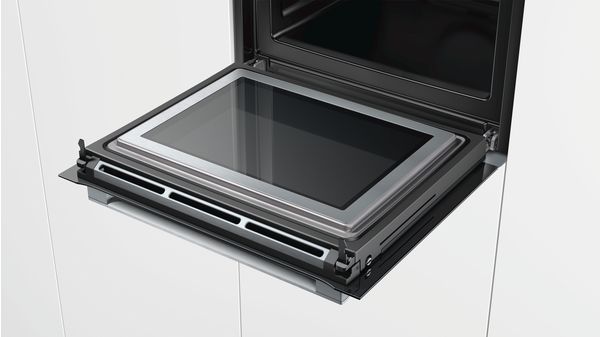 Series 8 Built-in oven with added steam and microwave function 60 x 60 cm Stainless steel HNG6764S1A HNG6764S1A-4