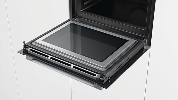 Serie 8 Einbau-Backofen mit Mikrowellen- und Dampffunktion 60 x 60 cm Edelstahl HNG6764S6 HNG6764S6-4