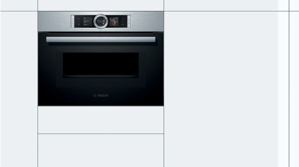 Serie | 8 Built-in compact oven with microwave function 60 x 45 cm Stainless steel CMG656RS1A CMG656RS1A-2