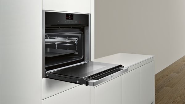 N 90 Kompakt ångugn 60 x 45 cm Rostfritt stål C17FS42N0 C17FS42N0-7