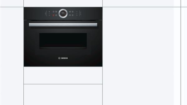 Series 8 Built-in compact oven with microwave function 60 x 45 cm Black CMG633BB1B CMG633BB1B-2