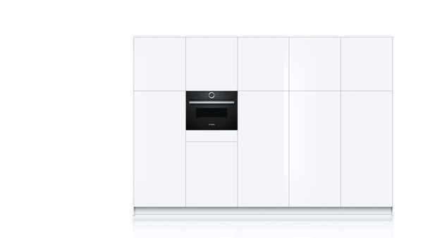 Series 8 Built-in compact oven with microwave function 60 x 45 cm Black CMG633BB1B CMG633BB1B-4