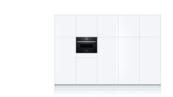 Series 8 Built-in compact oven with microwave function 60 x 45 cm Black CMG636BB1 CMG636BB1-5