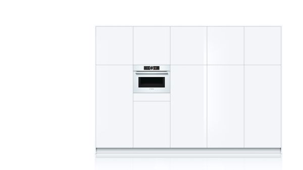 Serie | 8 Four compact encastrable avec fonction micro-ondes Blanc CMG676BW1 CMG676BW1-6