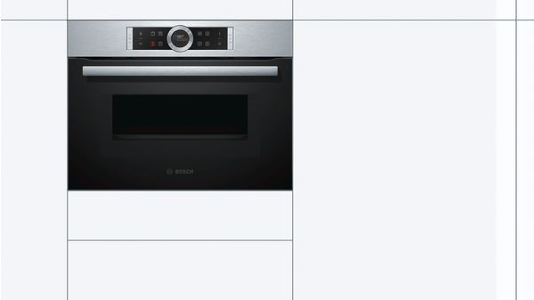 Serie | 8 Built-in compact oven with microwave function 60 x 45 cm Stainless steel CMG633BS1B CMG633BS1B-2