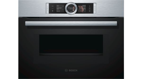 Serie | 8 Built-in oven with steam- and microwave function Stainless steel CNG6764S1B CNG6764S1B-1