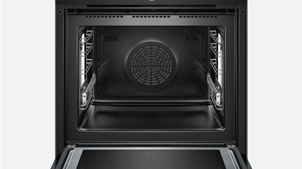Series 8 Built-in oven with added steam and microwave function 60 x 60 cm Black HNG6764B6 HNG6764B6-6