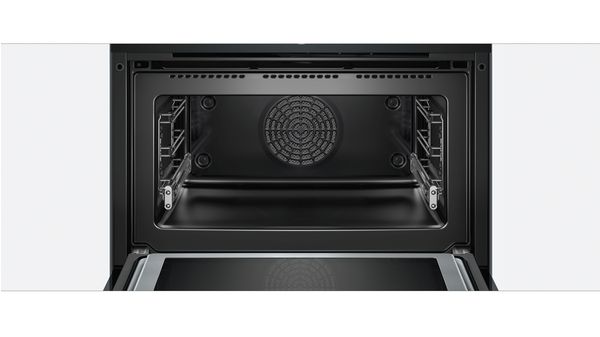 Series 8 Built-in compact oven with microwave function 60 x 45 cm Black CMG6764B1 CMG6764B1-6