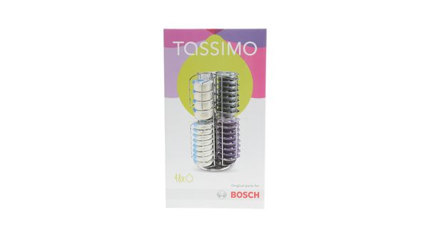 Tassimo T Disc Spender für 48 Discs, 6 x 8, drehbar mit 2 Ausgabefächern für große T Discs 00576791 00576791-1