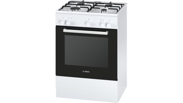 Serie | 2 Mașină de gătit cu plită gaz, independentă Alb HGA223120E HGA223120E-1