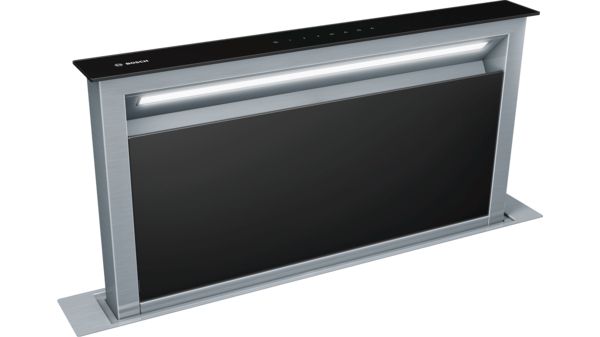 Series 8 Downdraft hood 90 cm clear glass black printed DDA097G59B DDA097G59B-1