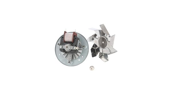 Blower motor hot air oven fan with rod and nut 00601379 00601379-2