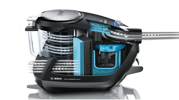 Bagless vacuum cleaner Relaxx'x ProSilence66 สีดำ BGS51262 BGS51262-10