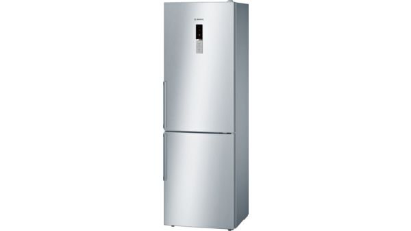 Serie | 6 Free-standing fridge-freezer with freezer at bottom 187 x 60 cm Inox-easyclean KGN36HI32 KGN36HI32-2