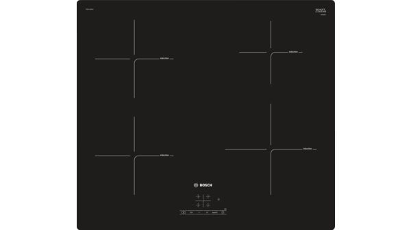 Series 4 Induction Hob 60 cm Black, surface mount without frame PIE611BB1E PIE611BB1E-1