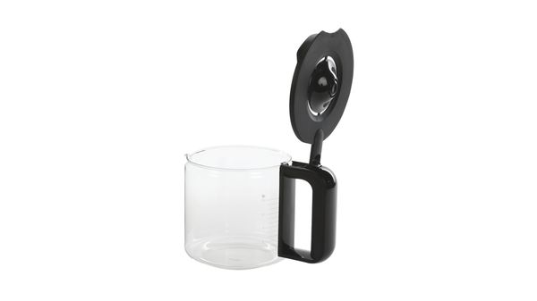 Verseuse en verre pour machines à café avec couvercle et poignée 11008060 11008060-2