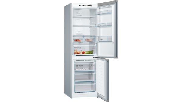 Serie | 4 Free-standing fridge-freezer with freezer at bottom 186 x 60 cm Inox-look KGN36VL35G KGN36VL35G-1