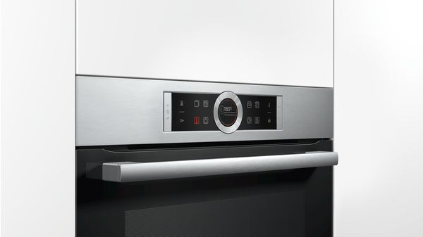 Serie | 8 built-in oven with steam-function inox HRG6753S1 HRG6753S1-3