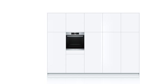 Serie 8 Multifunctionele oven met toegevoegde stoom 60 x 60 cm Inox HRG6753S2 HRG6753S2-4