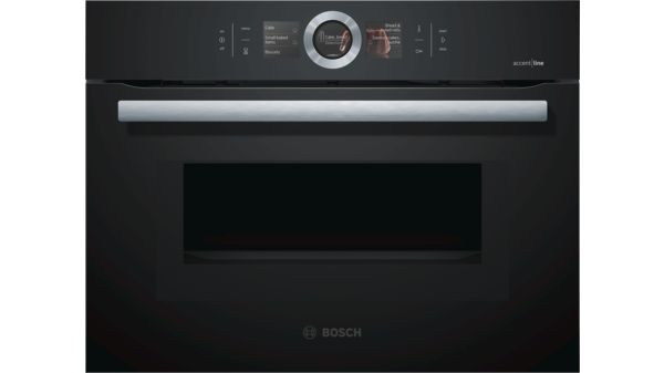 Serie | 8 Compacte oven met magnetron Zwart CMG856RB6 CMG856RB6-1
