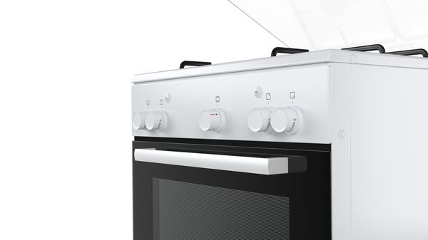 Serie | 2 Mașină de gătit cu plită gaz, independentă Alb HGA223120E HGA223120E-2