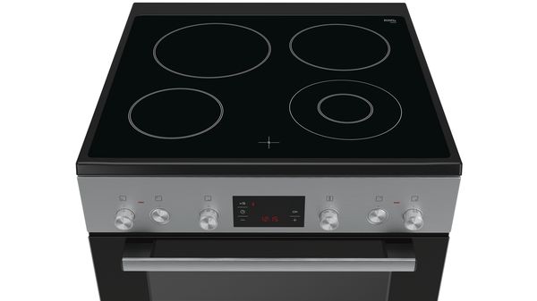Serie | 4 Ελεύθερη κουζίνα με ηλεκτρικές εστίες Ανοξείδωτο HCA743350G HCA743350G-5