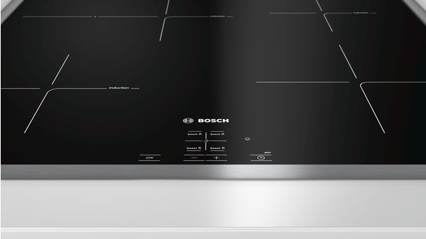 Series 4 Induction hob 60 cm control panel on the cooker, Black, surface mount with frame NIF645CB1M NIF645CB1M-2