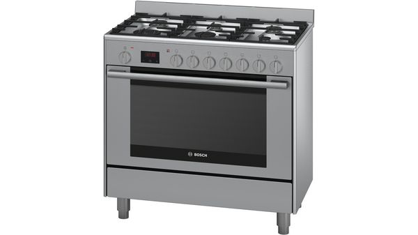 Series 8 Dual fuel range cooker Stainless steel HSB838357A HSB838357A-1