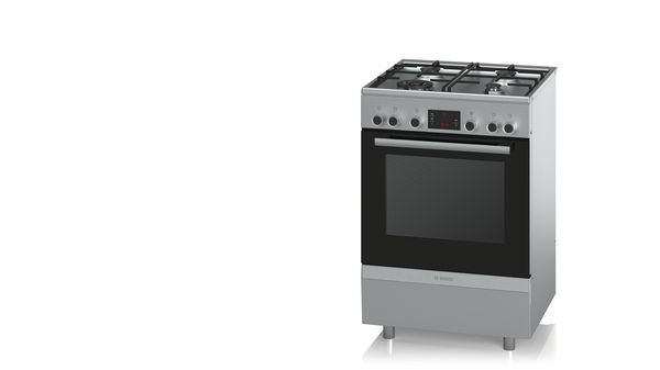 Serie | 4 Freestanding dual fuel cooker Stainless steel HGD74W455A HGD74W455A-2