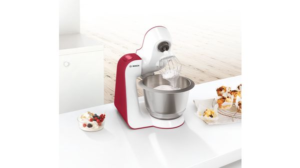 Series 4 Kitchen machine MUM 5 900 W White, deep red MUM54R00 MUM54R00-2