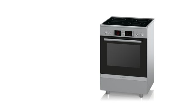 Serie | 4 Free-standing electric cooker Stainless steel HCA854450A HCA854450A-2
