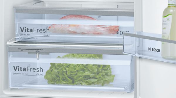 Serie | 6 free-standing fridge-freezer with freezer at top 171 x 70 cm Stainless steel (with anti-fingerprint) KDN53XI30I KDN53XI30I-3