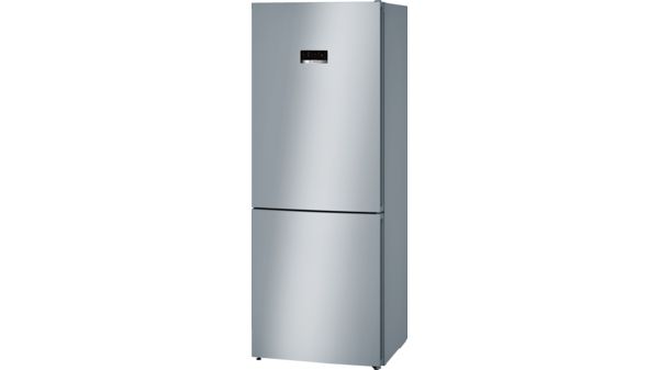 Serie | 4 free-standing fridge-freezer with freezer at bottom 186 x 70 cm Stainless steel look KGN46XL30U KGN46XL30U-5