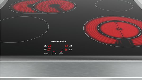 iQ300 Glaskeramikhäll 60 cm kontrollpanelen på ugnen, med ram EF645BNN1E EF645BNN1E-2