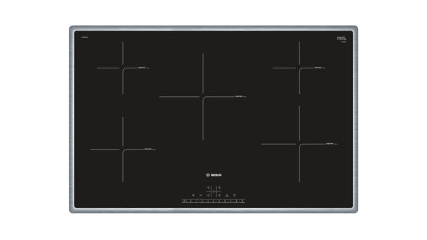 Série 6 Table de cuisson à induction 80 cm Noir, Encastrable avec cadre PIV845FB1E PIV845FB1E-1