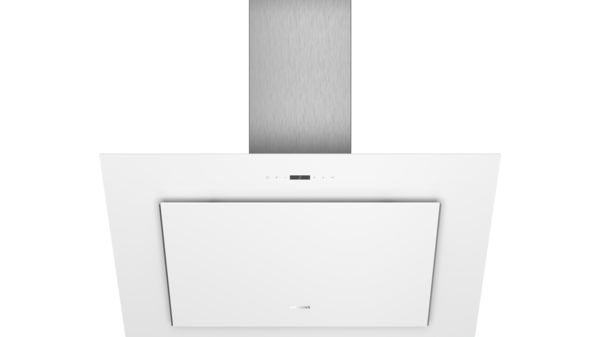 iQ500 Væghængt emhætte 90 cm Klart glas med hvidt tryk, Hvid LC98KLP20 LC98KLP20-1