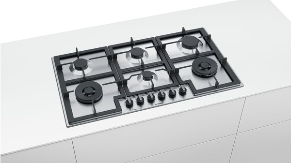 Series 6 Gas hob 90 cm Stainless steel PCT9A5B90 PCT9A5B90-6