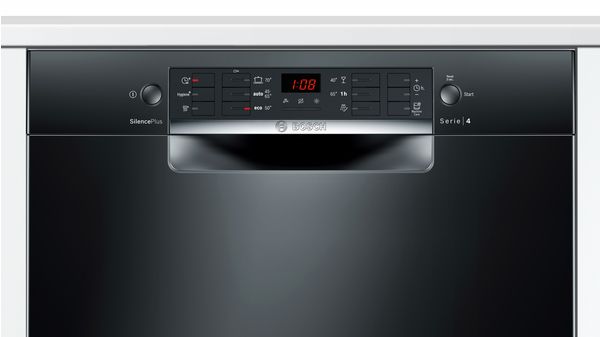 Serie | 4 Opvaskemaskine til underbygning 60 cm sort SMU46CB01S SMU46CB01S-4