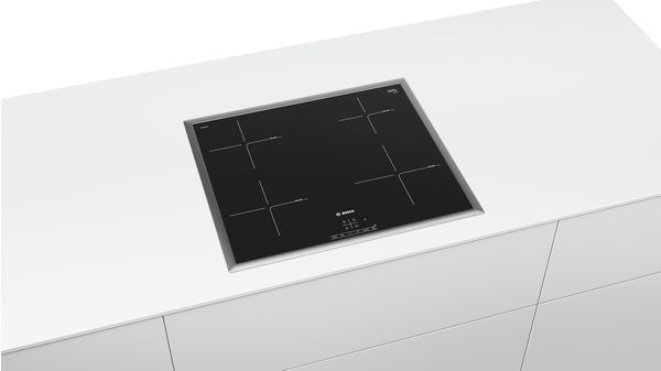 Series 4 Induction hob 60 cm Black, surface mount with frame PIE645BB1E PIE645BB1E-4