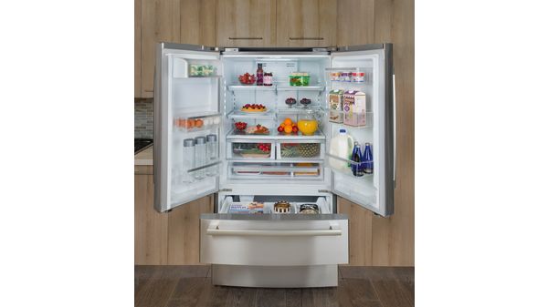 Série 800 Réfrigérateur à portes françaises congélateur en bas 36'' acier inox B21CL80SNS B21CL80SNS-4
