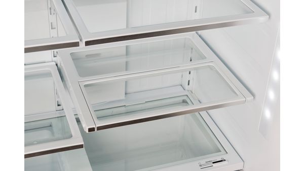 800 Series French Door Bottom Mount Refrigerator 36'' Easy clean stainless steel B21CT80SNS B21CT80SNS-48