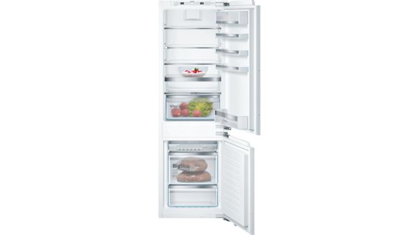 Series 6 built-in fridge-freezer with freezer at bottom 177.2 x 55.8 cm soft close flat hinge KIN86AD30A KIN86AD30A-1