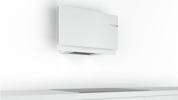 Serie | 6 Wall-mounted cooker hood 90 cm clear glass white printed DWF97KR20B DWF97KR20B-5