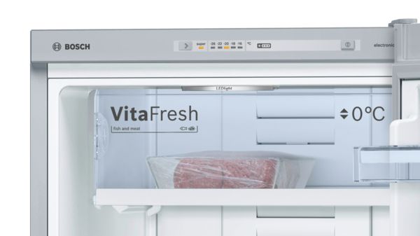 Serie | 4 Freestanding Fridge-freezer (Bottom freezer) 186 x 60 cm Stainless steel (with anti-fingerprint) KGD36VI30 KGD36VI30-3