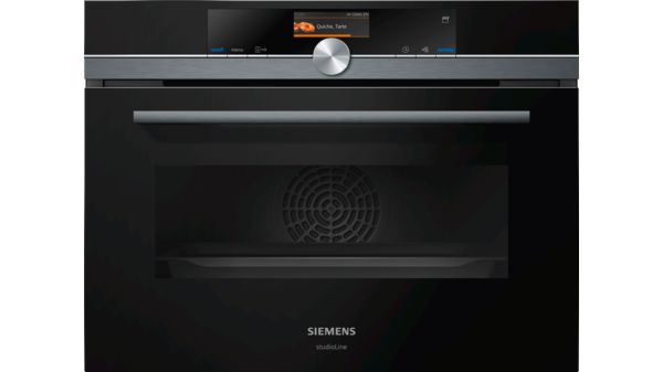 iQ700 Kompakt dampovn til indbygning 60 x 45 cm Sort CS856GDB7S CS856GDB7S-1