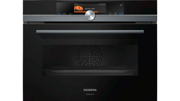 iQ700 Kompakt ångugn 60 x 45 cm Svart CS858GRB7S CS858GRB7S-1