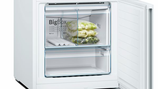 Serie | 4 free-standing fridge-freezer with freezer at bottom 193 x 70 cm White KGN56VW30U KGN56VW30U-6