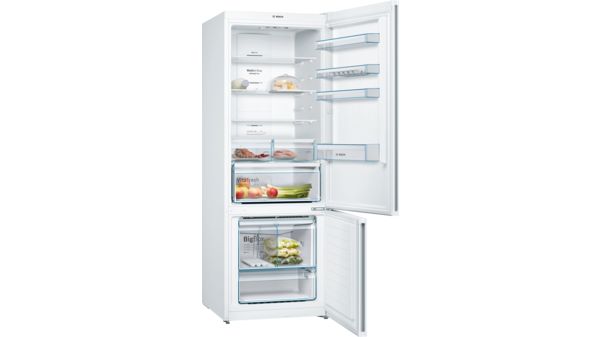 Serie | 4 free-standing fridge-freezer with freezer at bottom 193 x 70 cm White KGN56VW30U KGN56VW30U-2