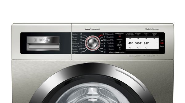 HomeProfessional Waschmaschine, Frontlader 9 kg 1600 U/min., inox-antifingerprint WAY327X0 WAY327X0-2