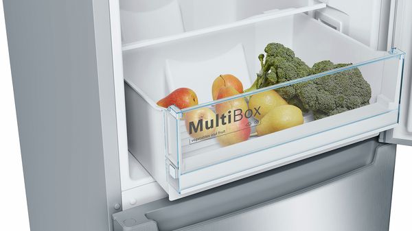 Серія 2 Окремовстановлюваний холодильник з нижньою морозильною камерою 176 x 60 cm Імітація нерж. сталі KGN33NL206 KGN33NL206-5